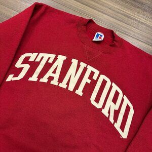 Vintage Russell Athletic Stanford University Sweatshirt Crewneck Size Large USA